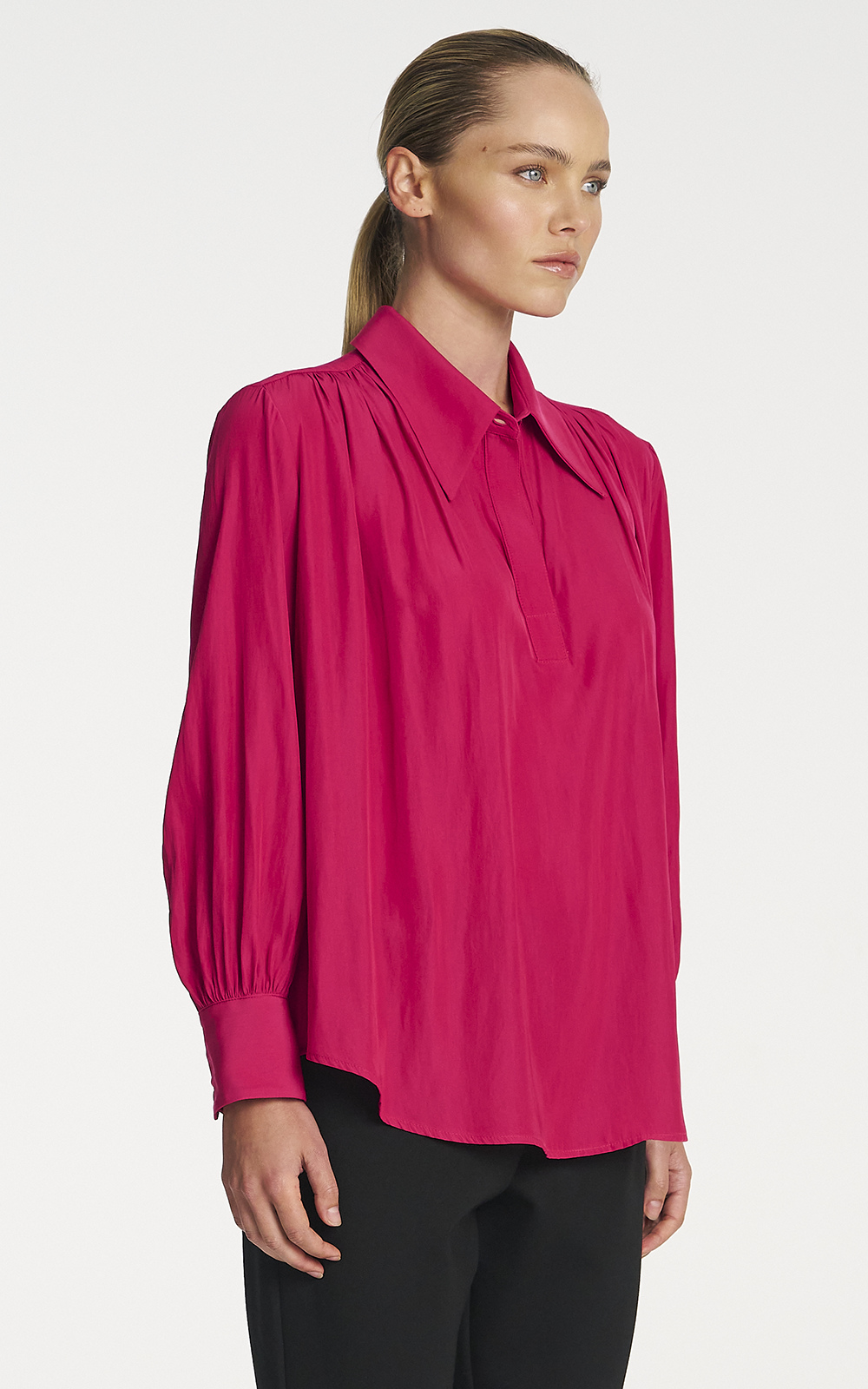 Gathered Blouse product photo.