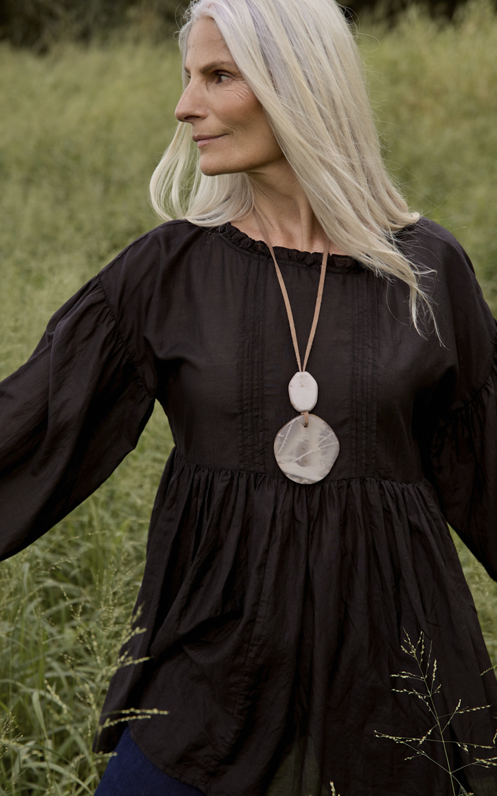Coco Cotton Silk Smock product photo.