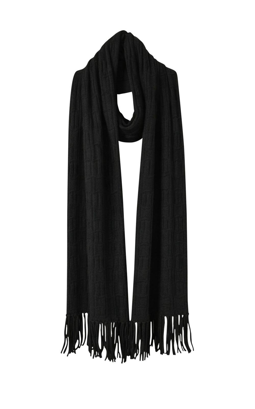 Adele Cable Knit Scarf product photo.