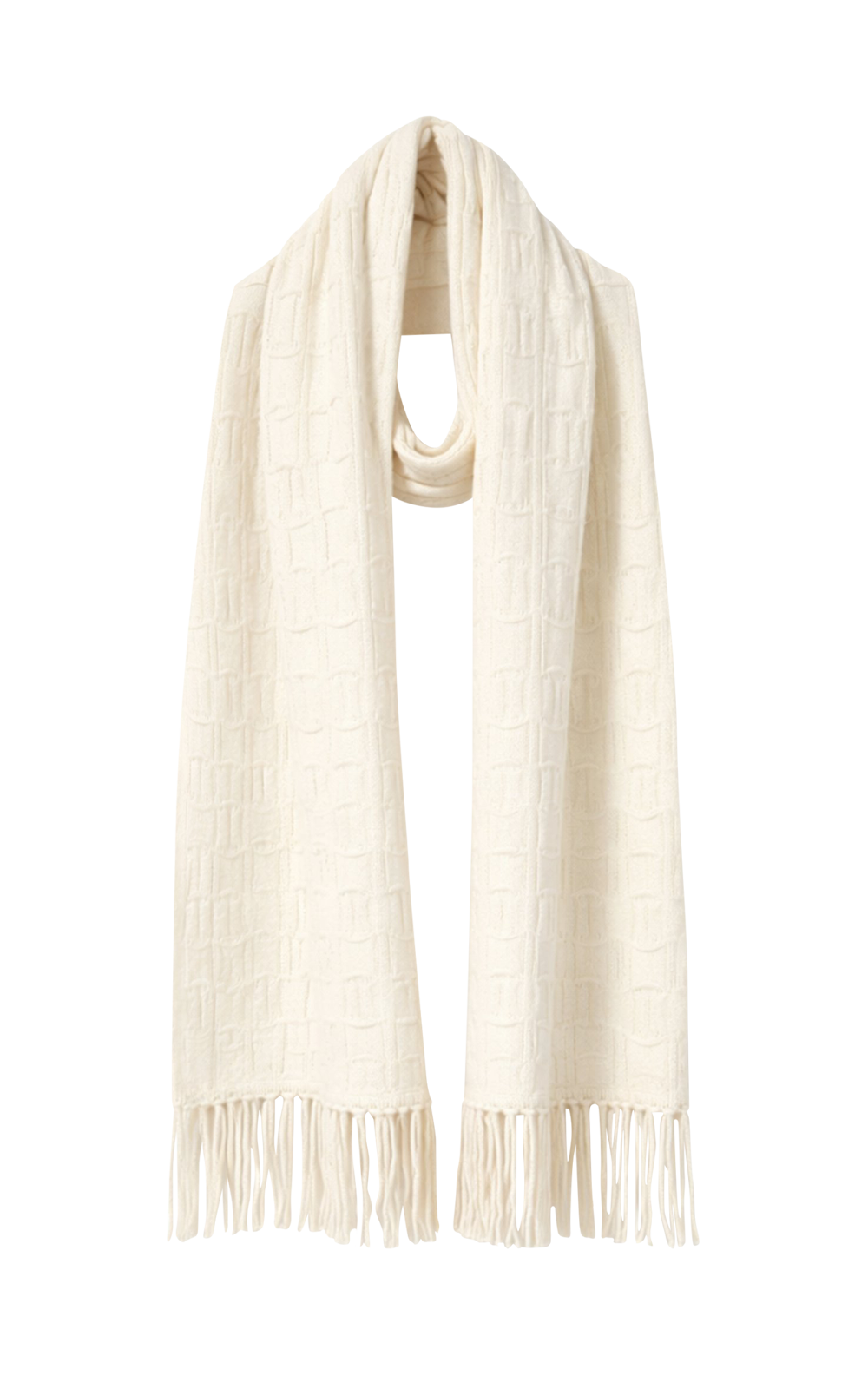 Adele Cable Knit Scarf product photo.