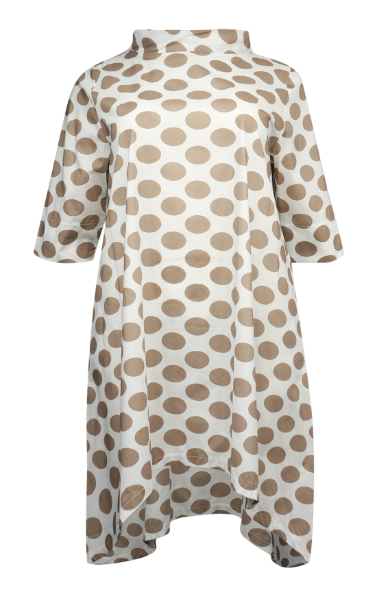 Taupe Spot Tunic product photo.