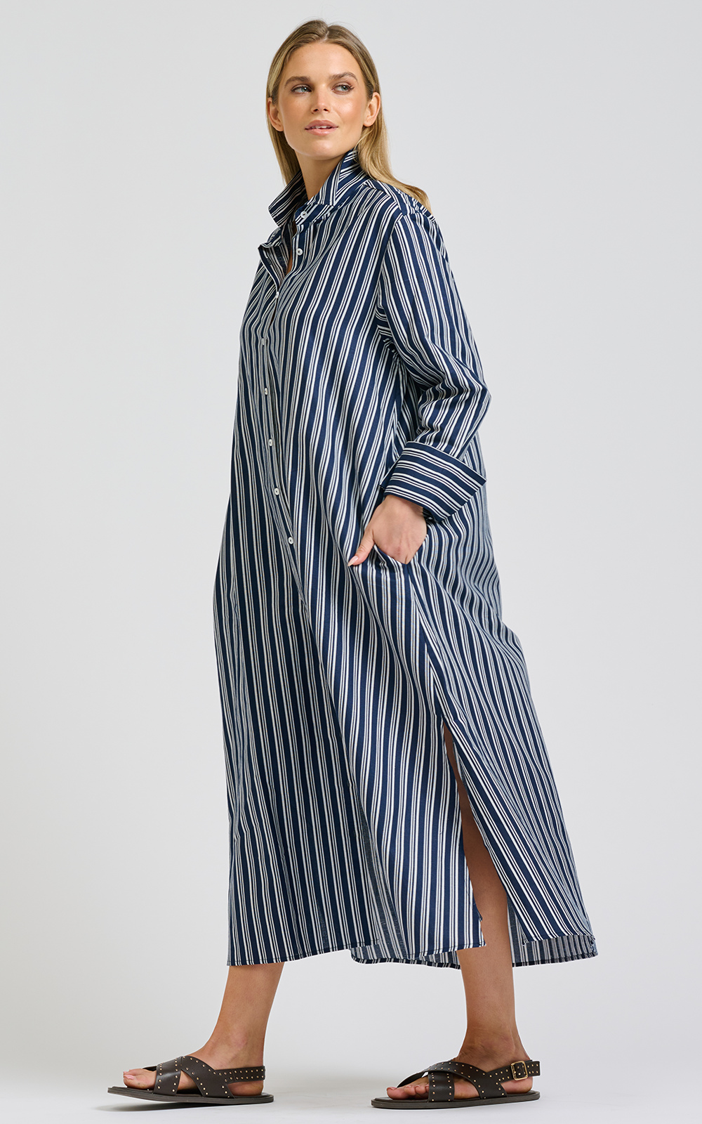 Amelie Shirtdress product photo.