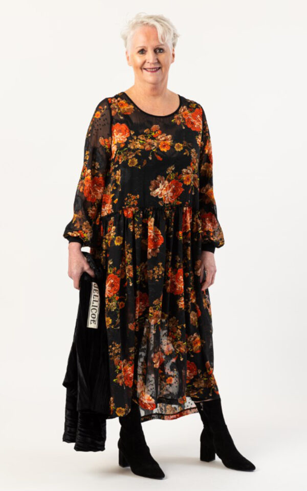 Marmalade Rose Dress Zebrano Designer Clothing NZ