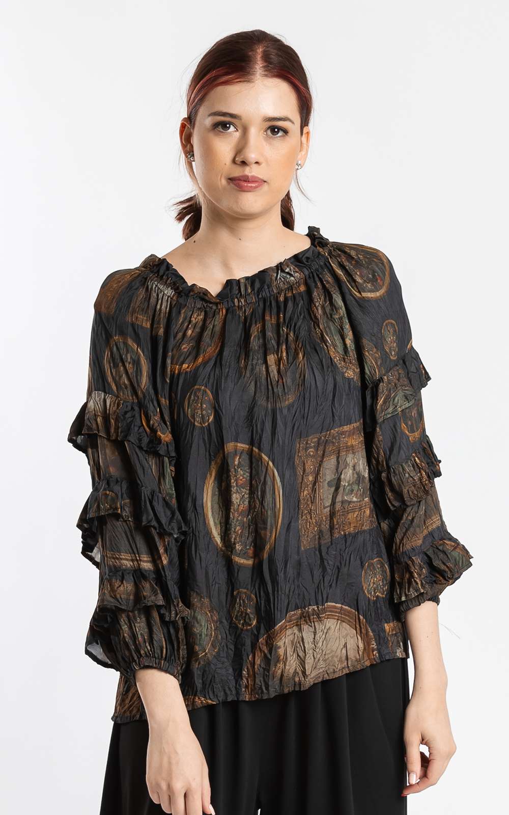 Arabella top framework zebrano designer clothing nz