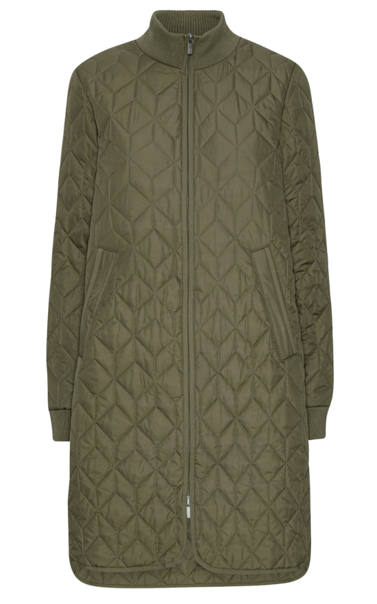 Padded Quilt Coat product photo.