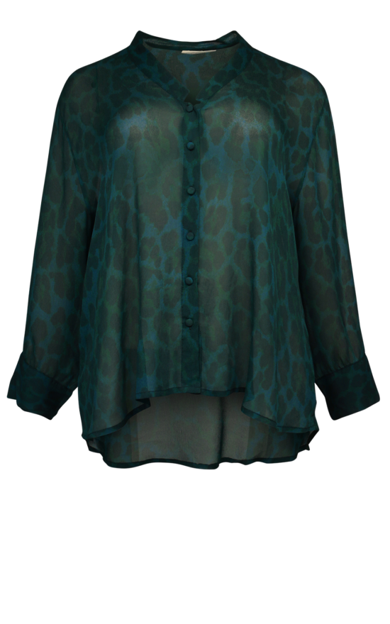 Leopard Print Blouse product photo.