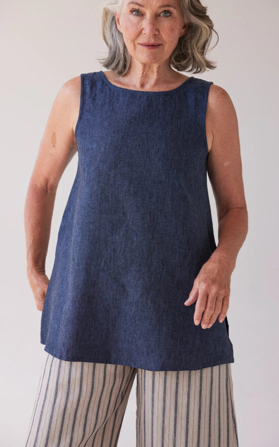 Asher Sleeveless Top product photo.