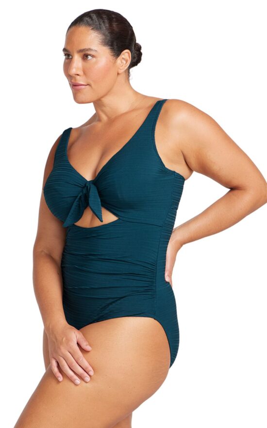 Cezanne Knot Tie Front D-Dd Underwire One Piece product photo.