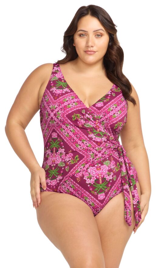 Hayes Side Tie Underwire D-Dd Cup One Piece product photo.