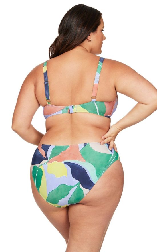 Monet Curve Fit Mid Rise Swim Pant product photo.