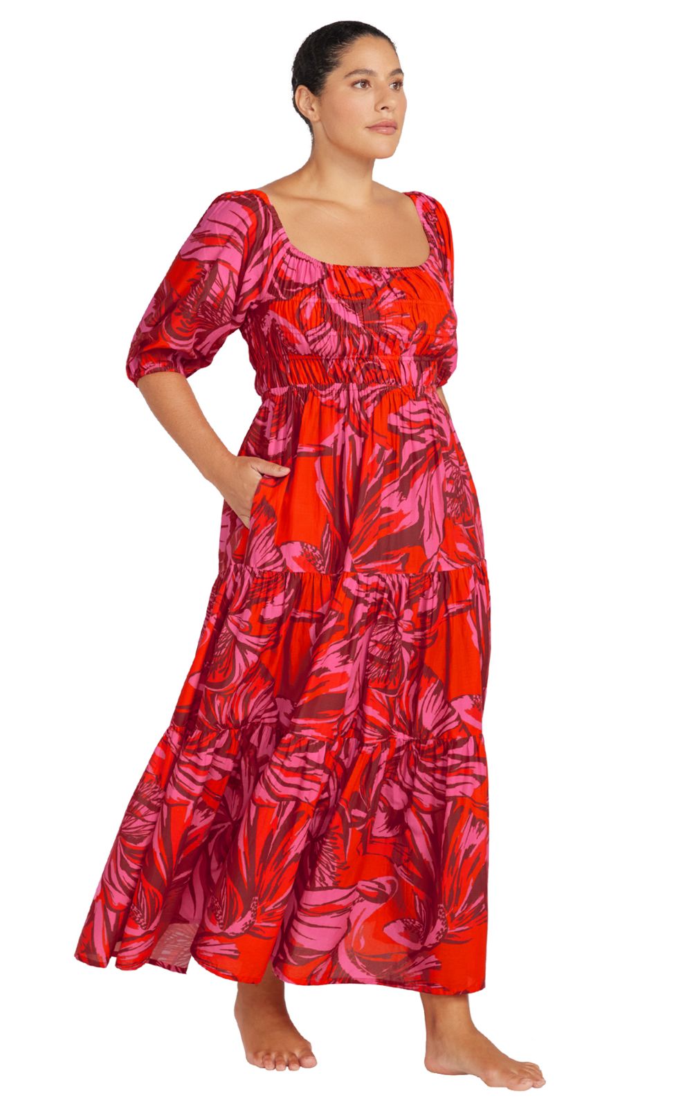 Handel Off Shoulder Maxi product photo.