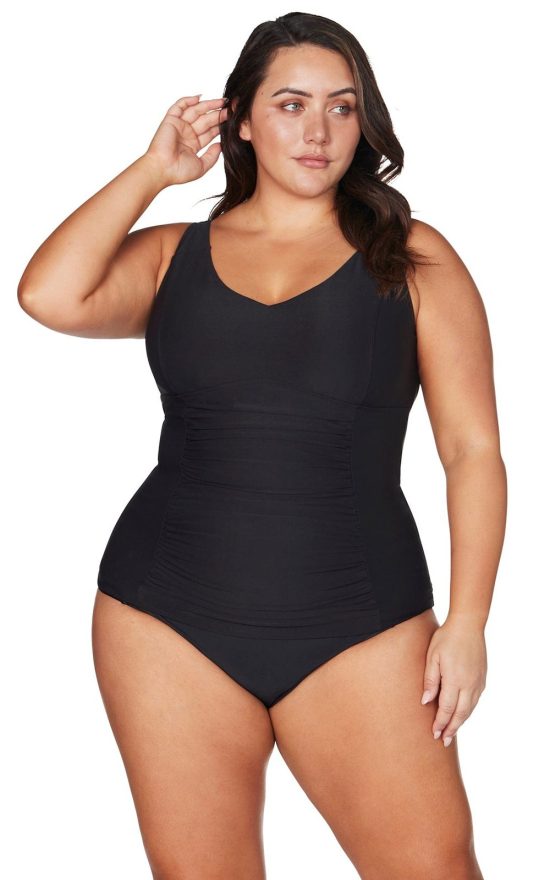 Raphael Underwire E-F Cup Tankini Top product photo.