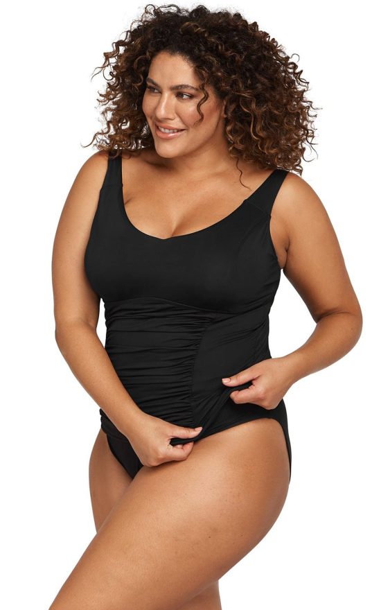 Raphael Underwire E-F Cup Tankini Top product photo.