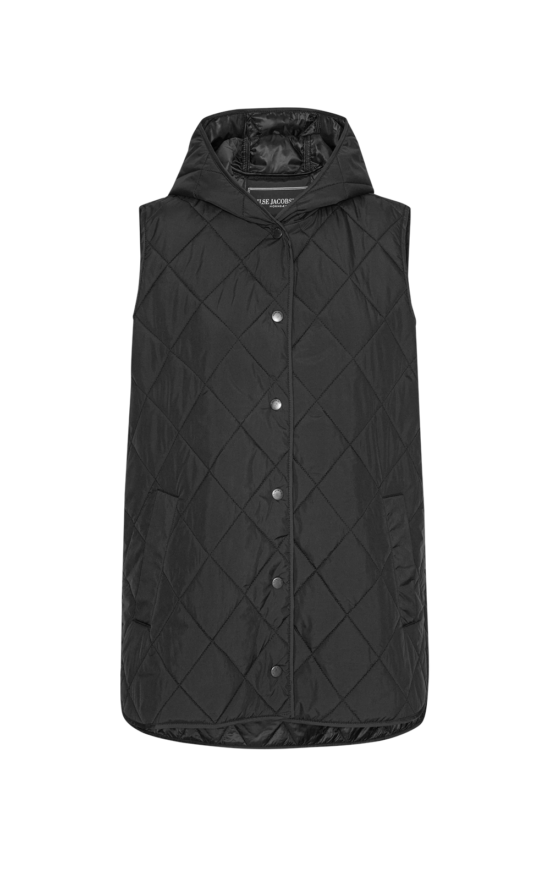 Long Padded Vest product photo.