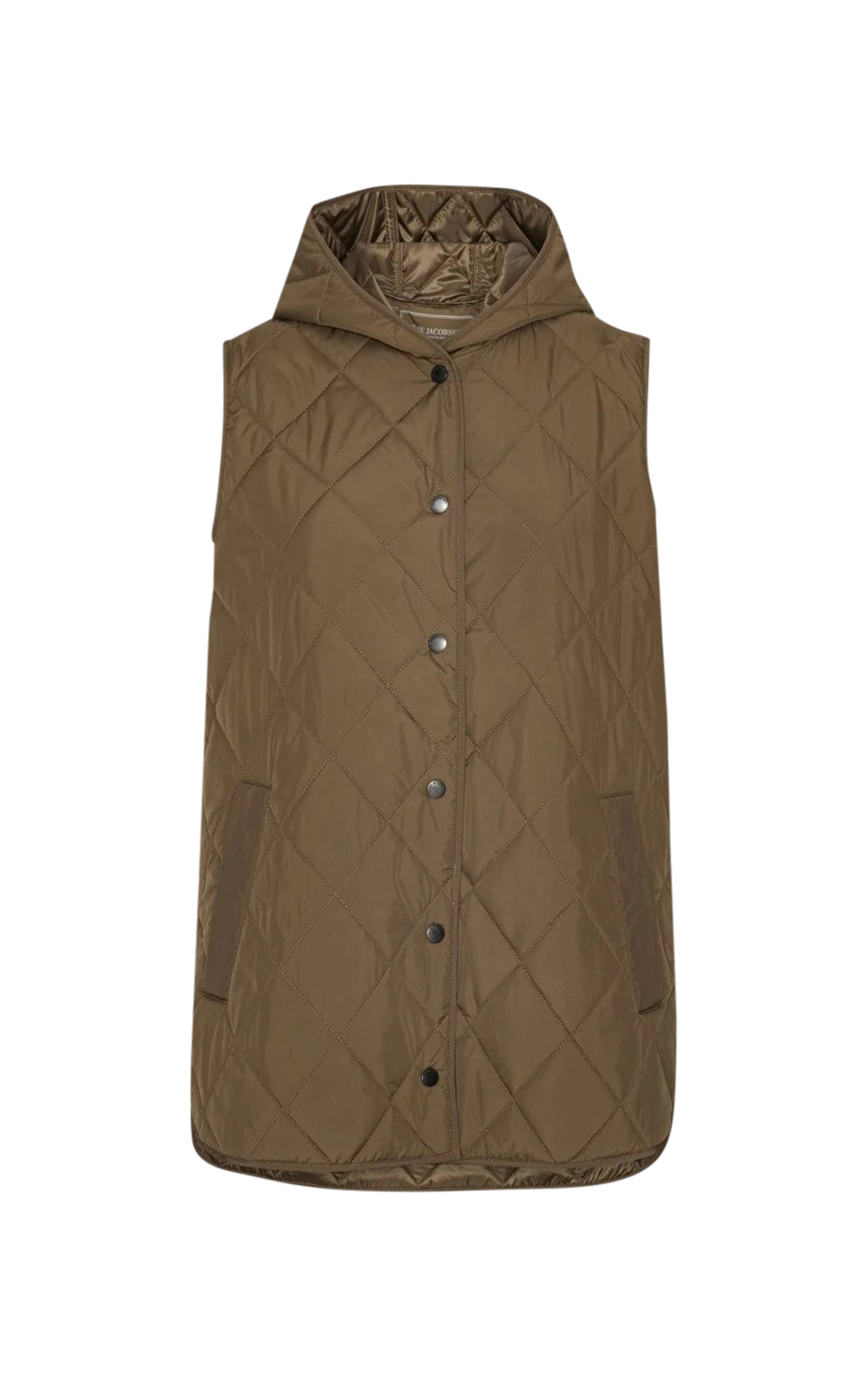 Long Padded Vest product photo.