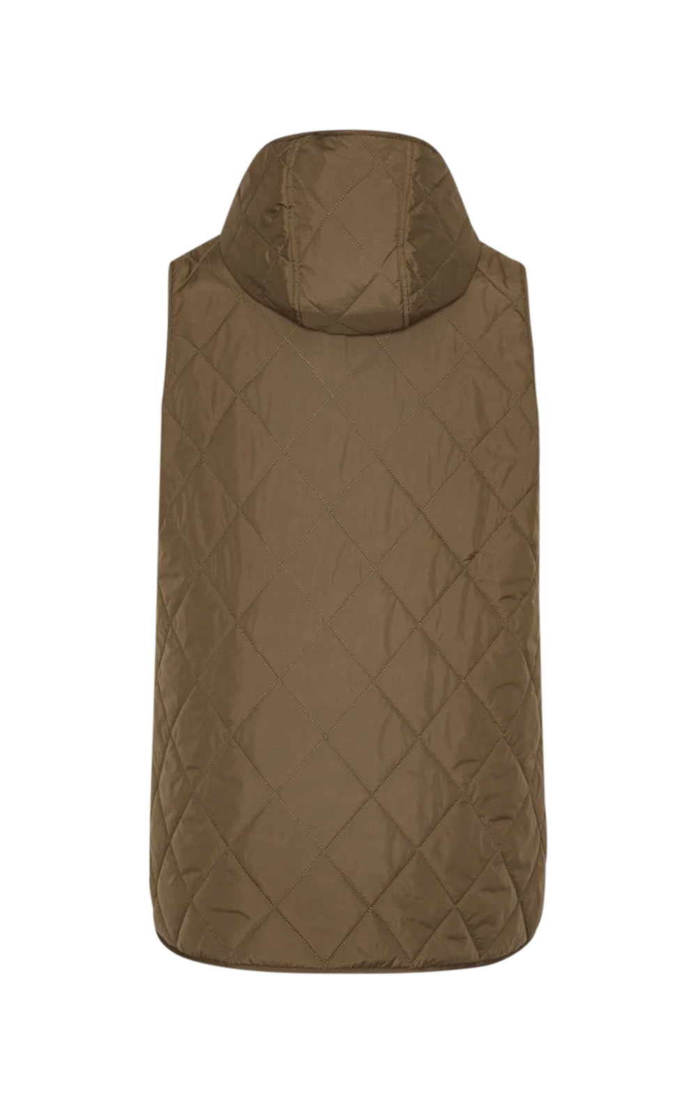 Long Padded Vest product photo.