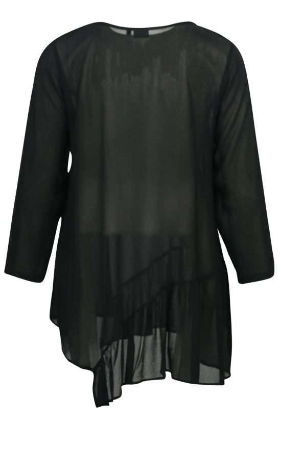 Side Ruffle Top product photo.