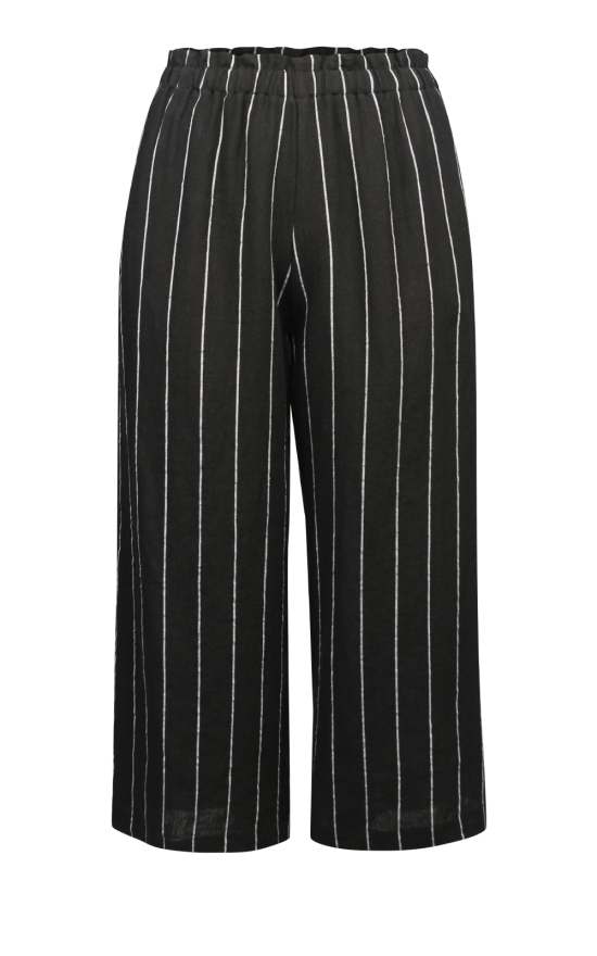 Striped Linen Pants product photo.