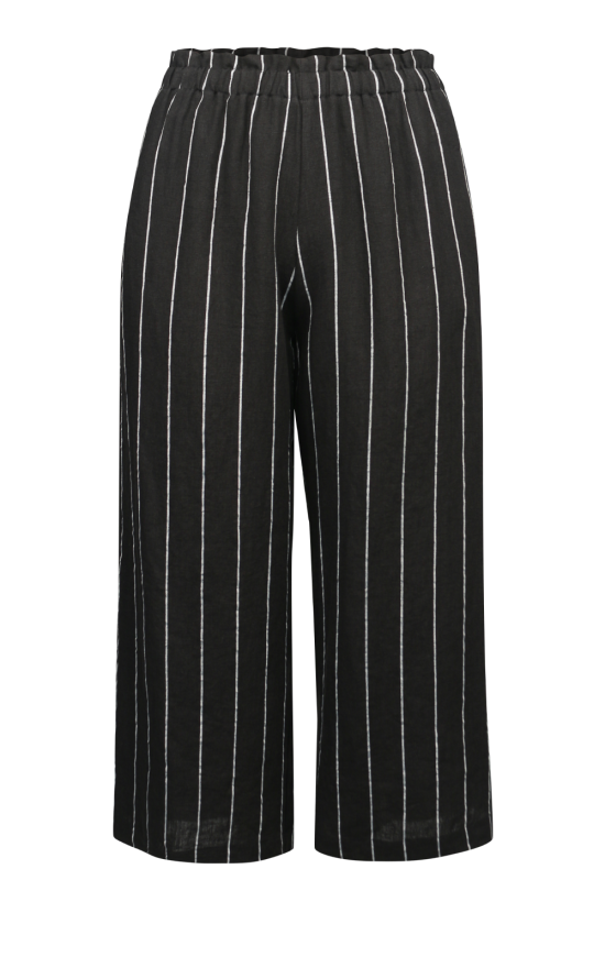 Striped Linen Pants product photo.