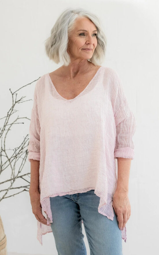 Collie Top Gauze Linen product photo.