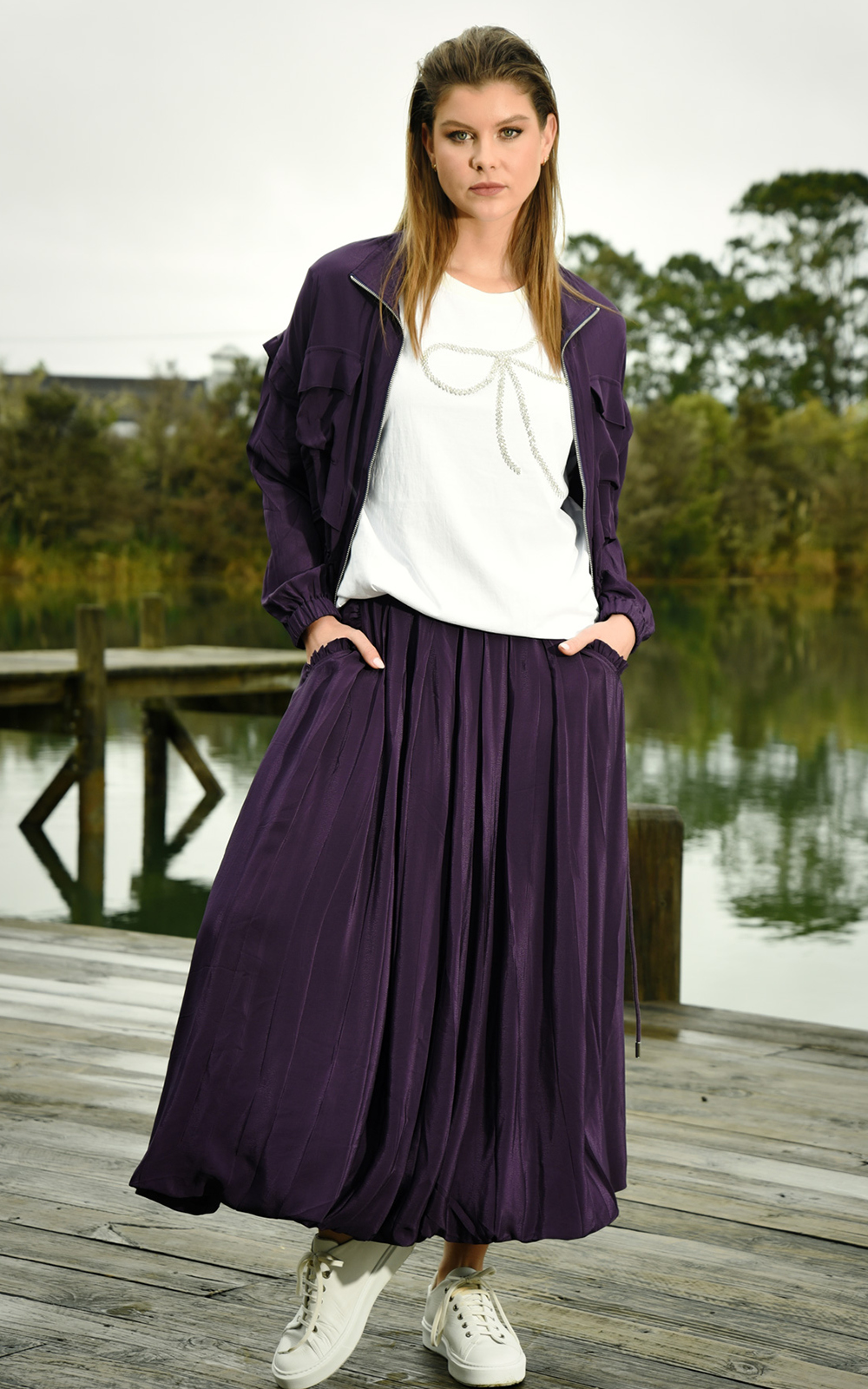 Burst Your Bubble Skirt – Zebrano | Designer Clothing NZ
