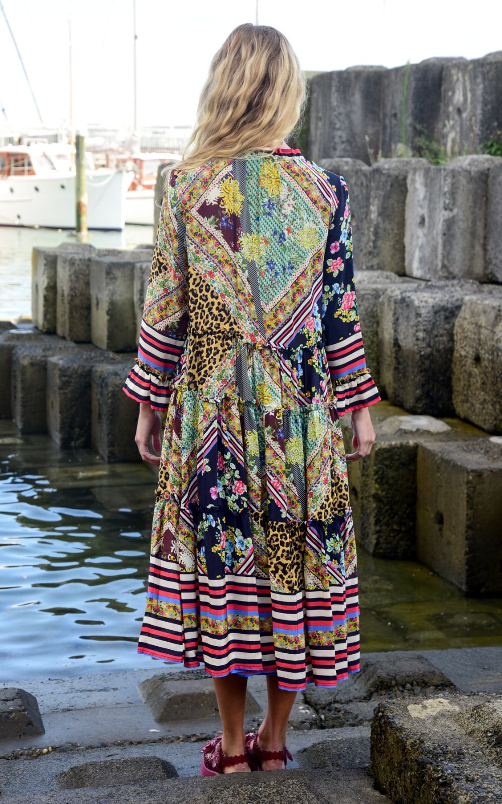 Soft Embrace Dress Zebrano Designer Clothing NZ