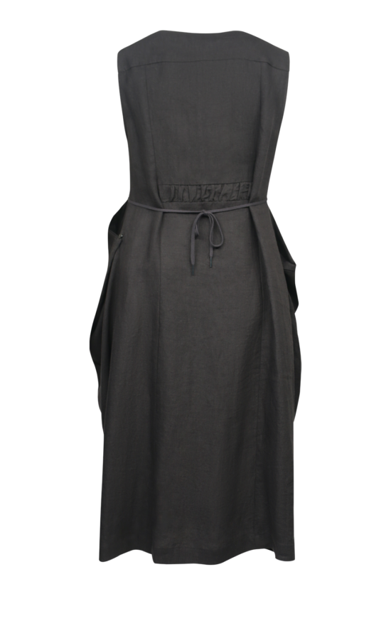 Adjuster Dress In Linen product photo.