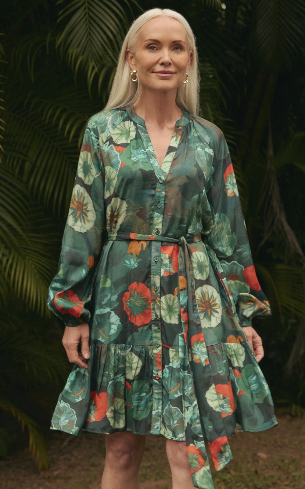 Fantasia Short Dress In Blue Lotus product photo.