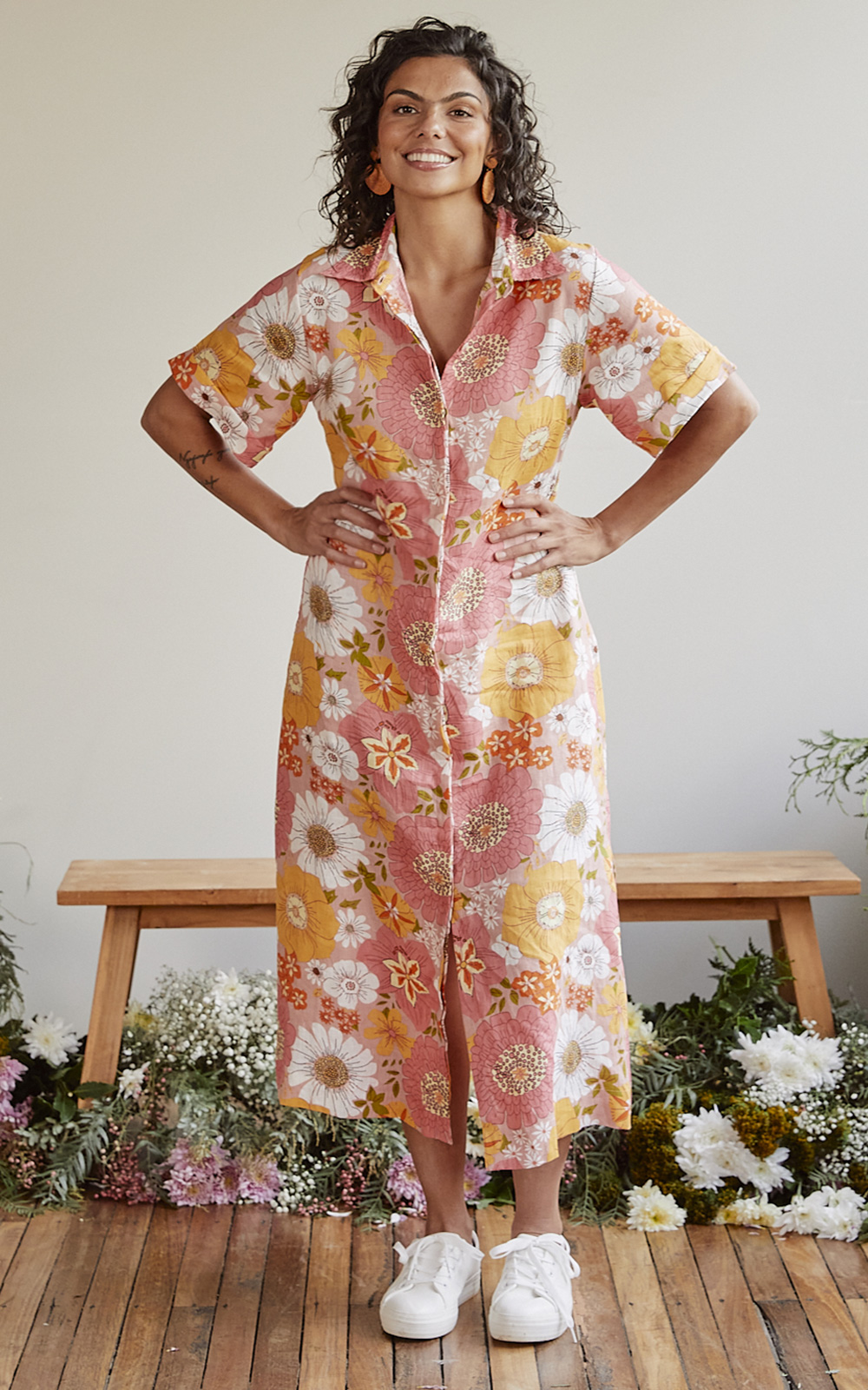 Gracie Linen Shirt Dress – Zebrano | Designer Clothing NZ