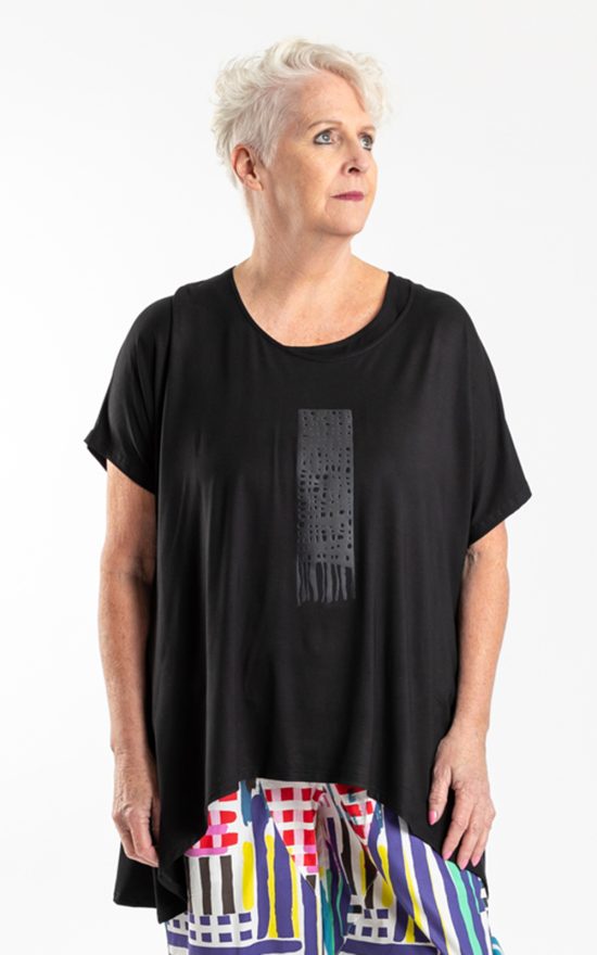 Tee Out Black Tassel product photo.