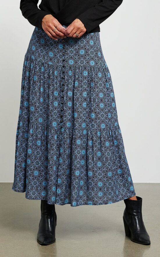 Bianca Skirt In Mosaic product photo.