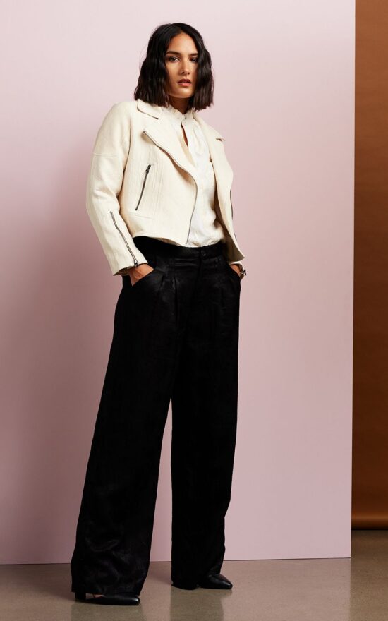 Bronte Pant In Jacquard product photo.