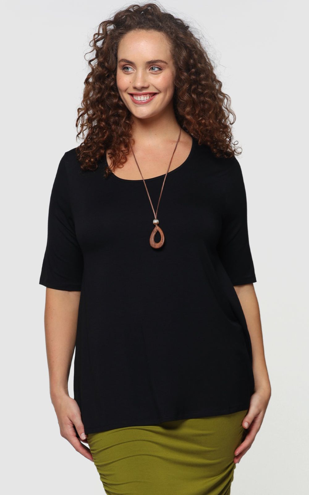 Carter Tunic Top product photo.