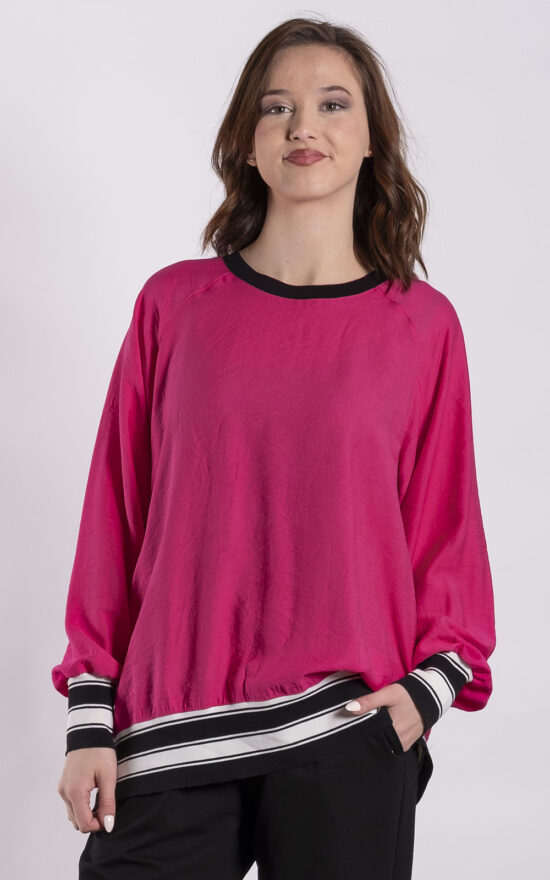 Team Sweater Top product photo.