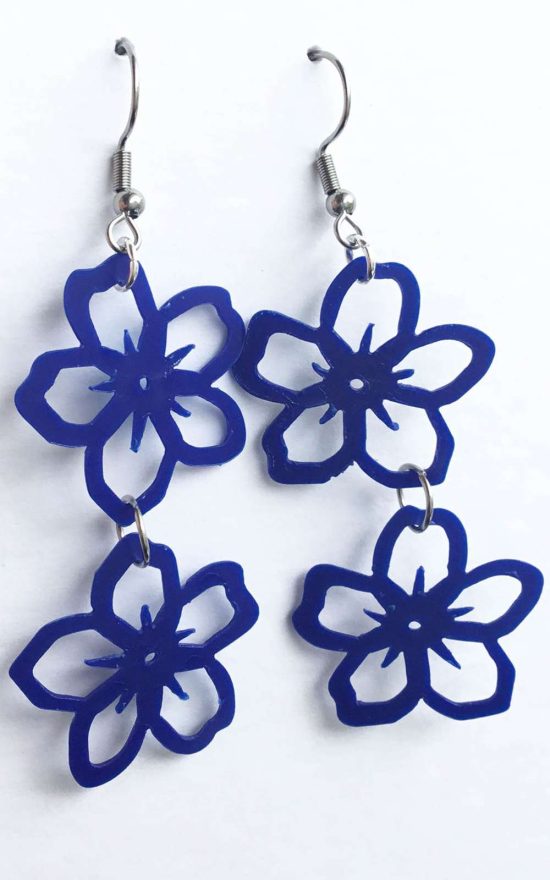 Forget Me Not Earrings product photo.