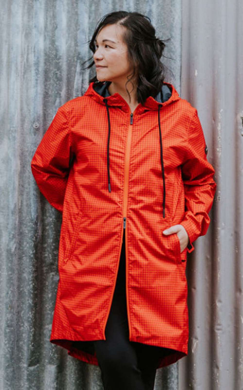 Designer rain jacket sales