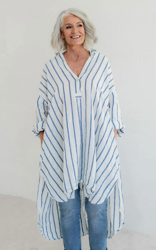 Harper Shirt Linen product photo.