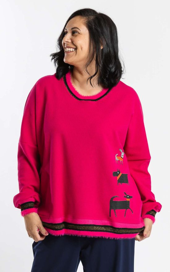 Sweatshirt Snuffle Pink product photo.