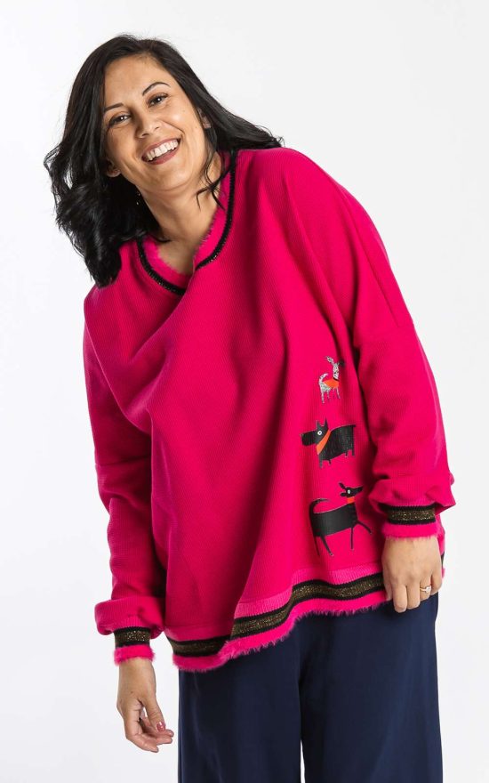 Sweatshirt Snuffle Pink product photo.