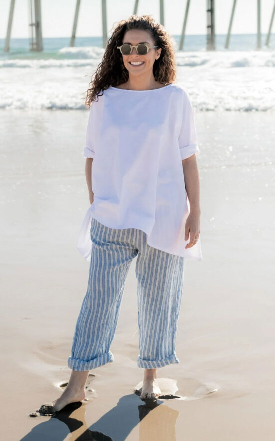 Kirra Pants Linen product photo.