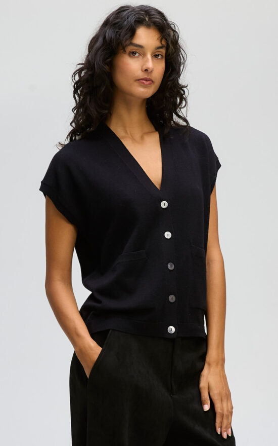 Button Vest product photo.