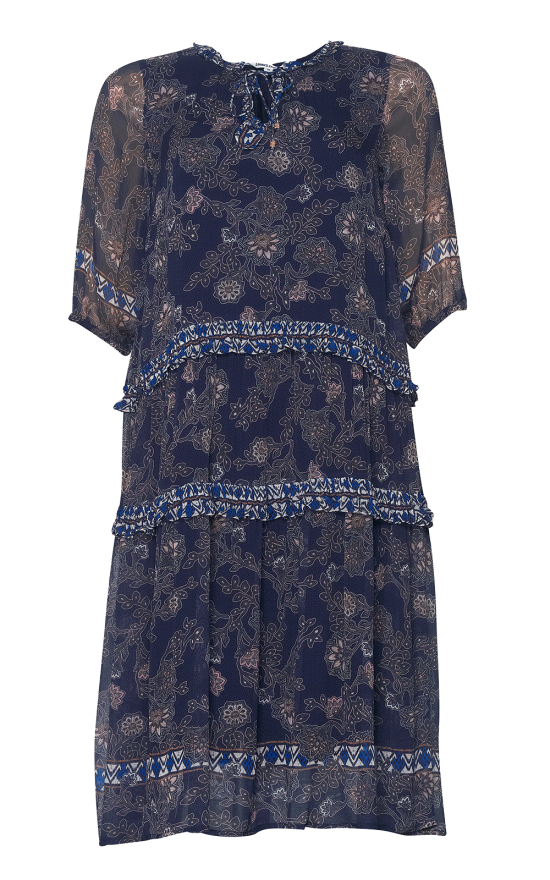 Wood Craft Midi Dress product photo.