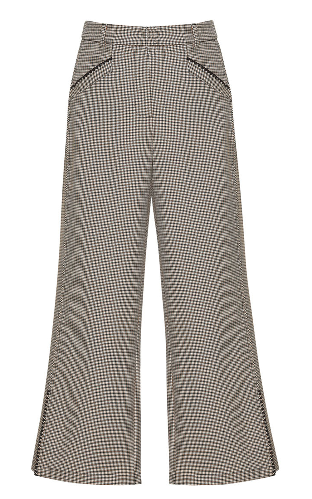 Agatha Pant in Tan Houndstooth Agatha Pant in Tan Houndstooth