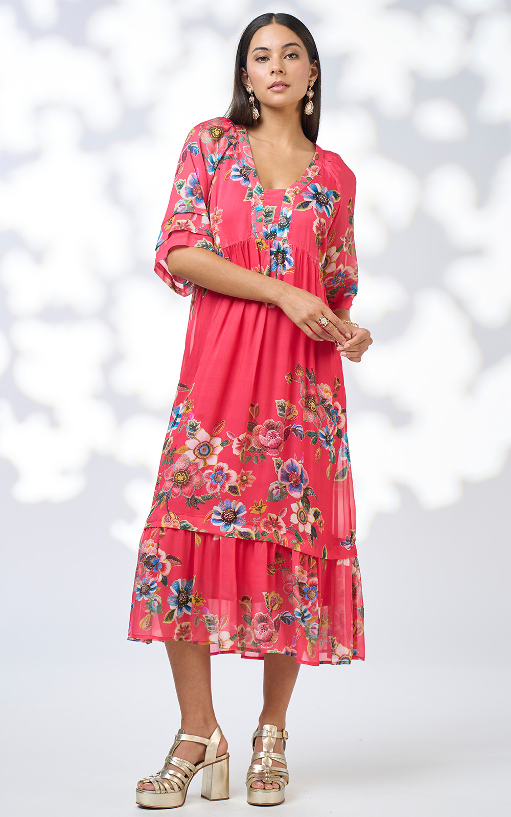 warm hearts midi dress Women's Vix Paula Hermanny Dana Midi Dress - Sweet Heart