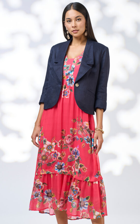 Zinnia Midi Dress product photo.