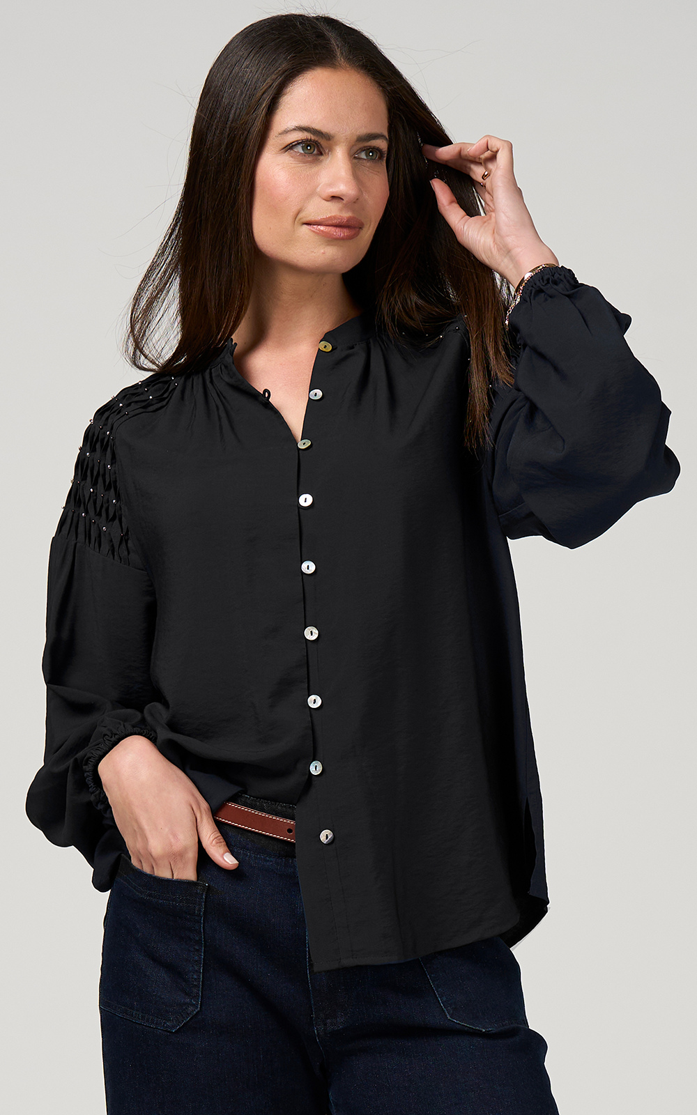 Bijou Blouse product photo.