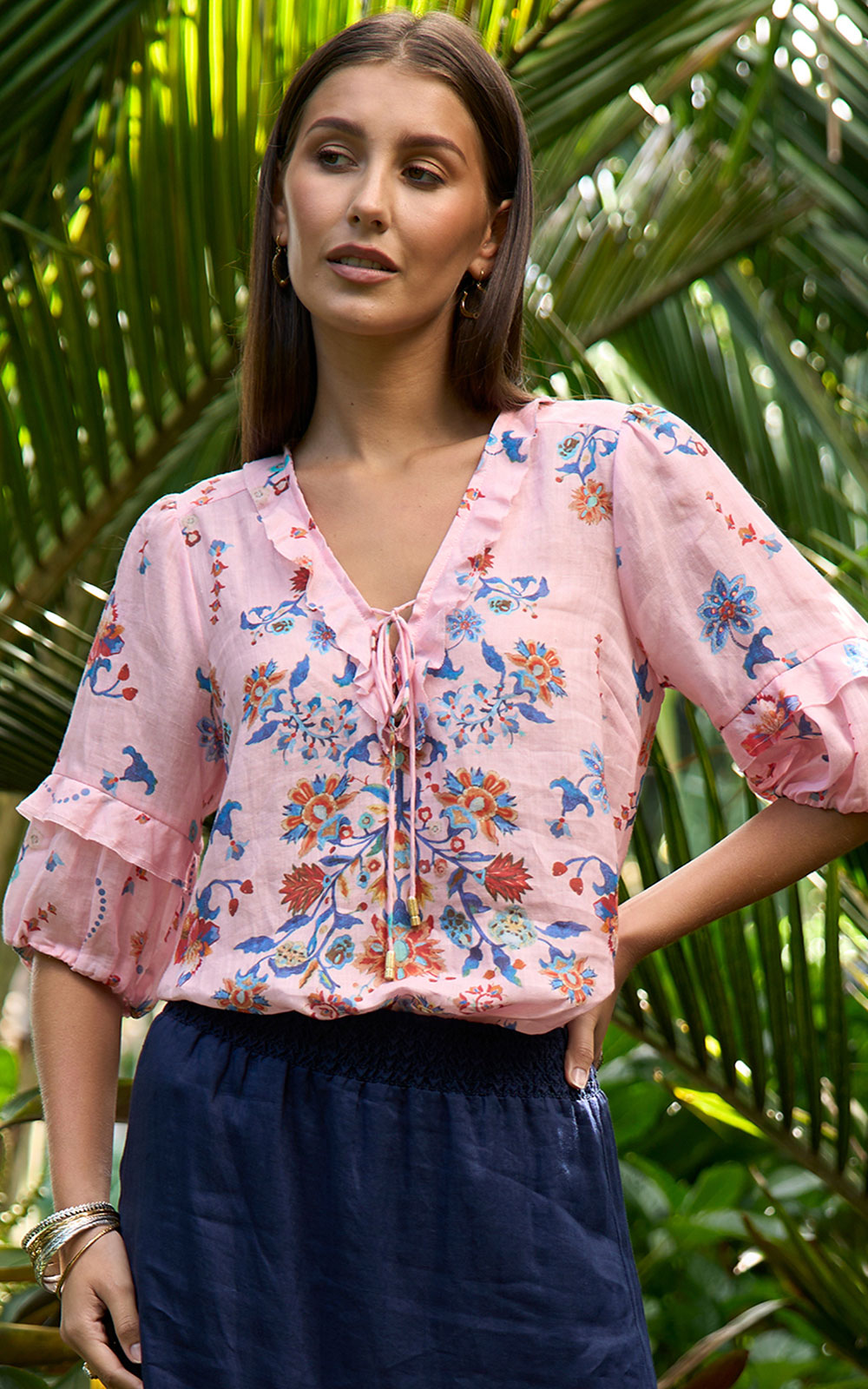 Nera Blouse product photo.