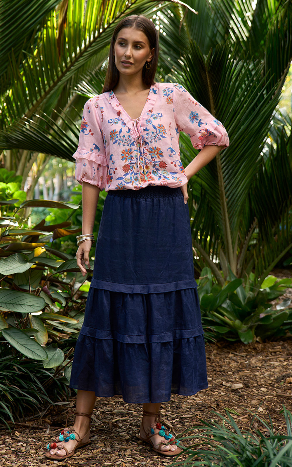 Nera Blouse product photo.