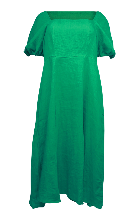 Senita Linen Dress product photo.