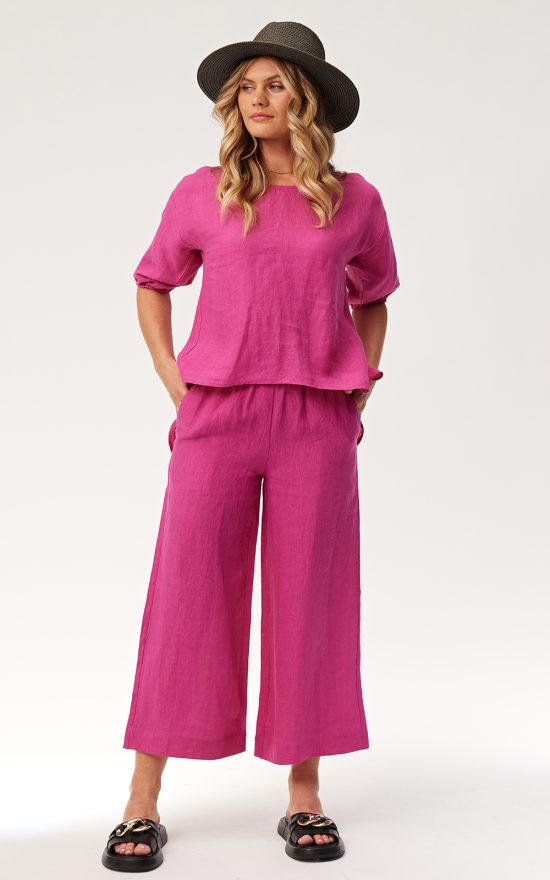 Jaynie Linen Pant product photo.